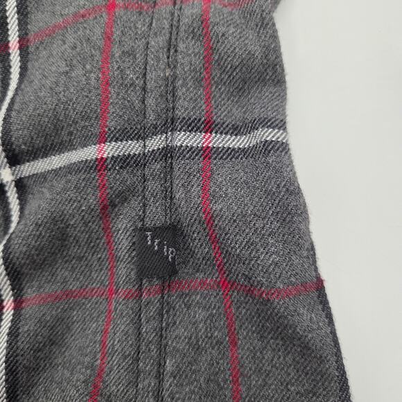 Tripp NYC Womens L Gray Plaid Corset Top Halter Y2K 90’s Fairy Goth Milkmaid - Picture 3 of 7